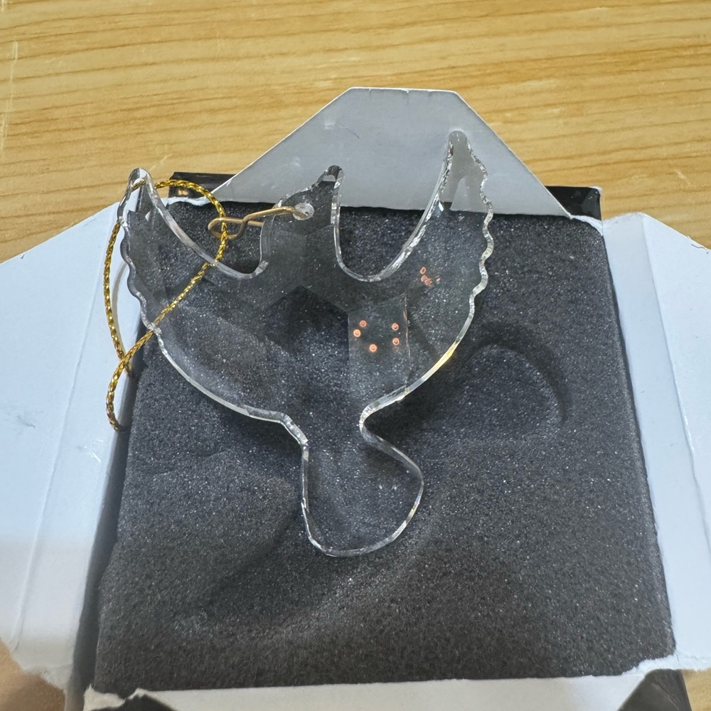 Pure crystal bird for car mirror